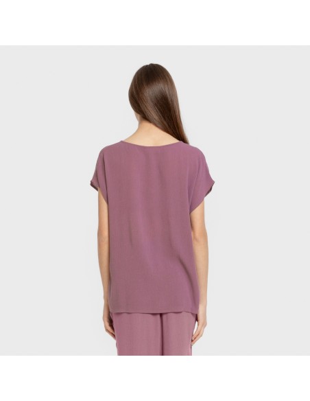 Camiseta manga fluida viscosa bambula lisa camisetas
