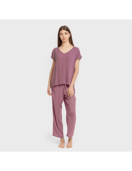 Camiseta manga fluida viscosa bambula lisa camisetas