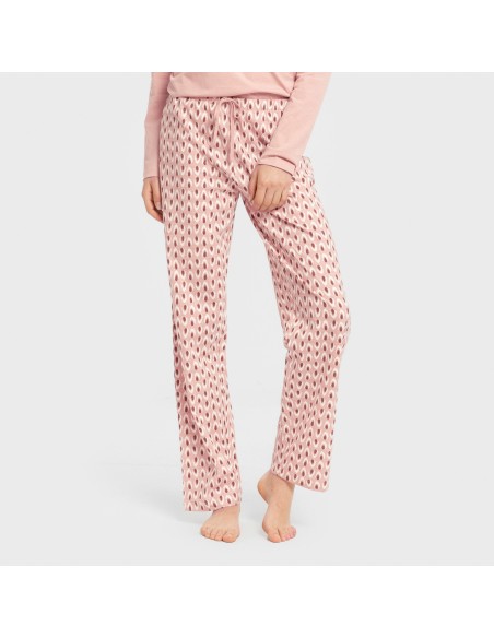 Pijama largo algodón Tana rosa keike pijamas-largos-de-mujer