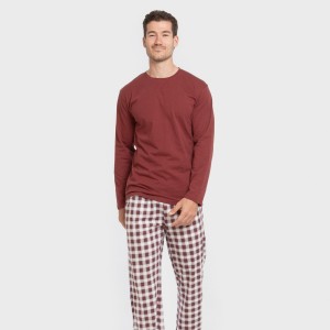 Pijama largo algodón hombre... 2
