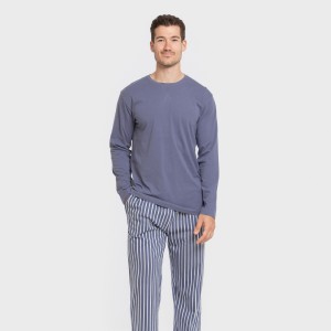 Pijama largo algodón hombre... 2