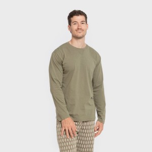 Pijama largo algodón hombre...