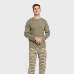 Pijama largo algodón hombre... 2