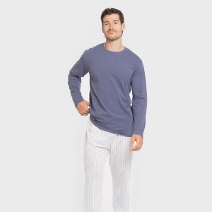 Pijama largo algodón hombre... 2