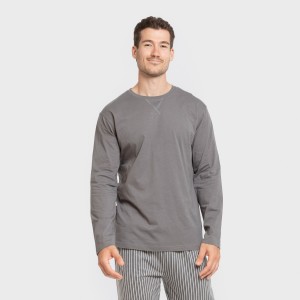 Pijama largo algodón hombre...