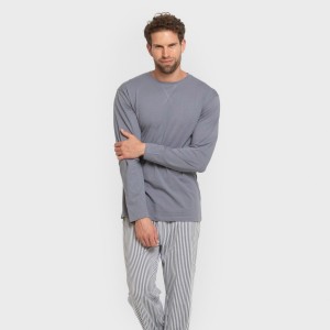Pijama largo algodón hombre... 2