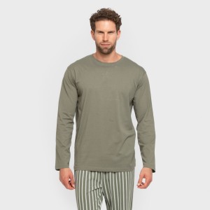Pijama largo algodón hombre...