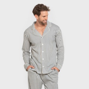 Pijama largo camisero...