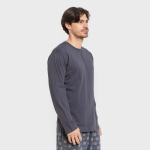 Pijama largo algodón hombre... 2
