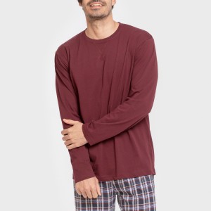 Pijama largo algodón hombre... 2
