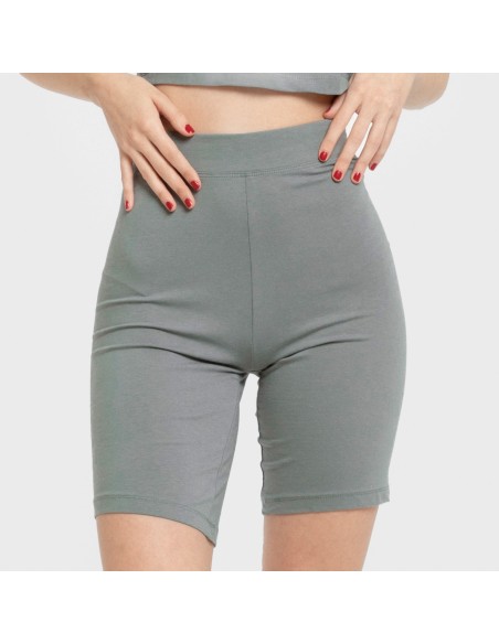 Legging corto algodón deportivo liso ropa-deporte-mujer