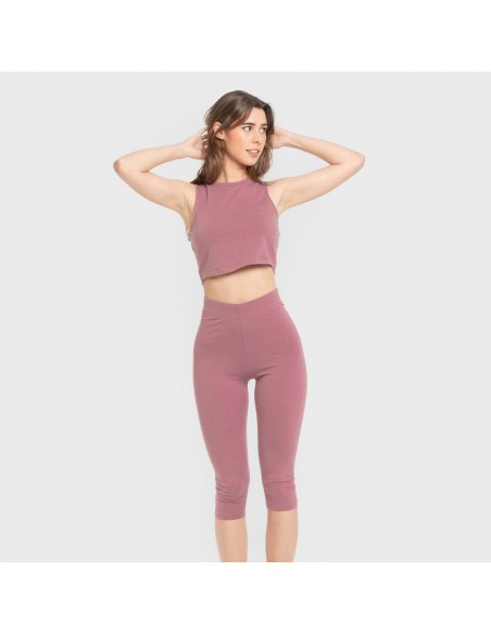 Top tirantes algodón deportivo liso ropa-deporte-mujer
