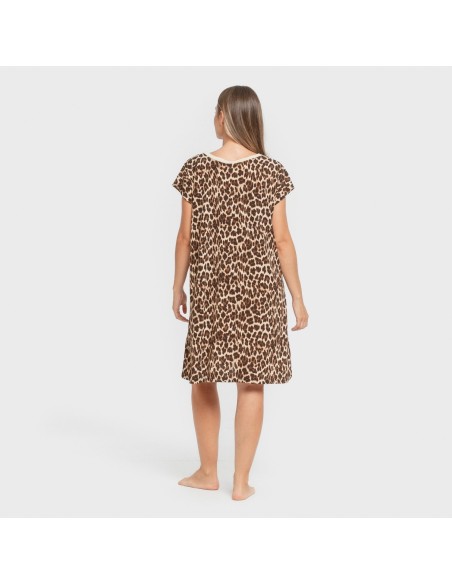 Vestido corto manga fluida crepe Miami vestidos-y-blusones-mujer