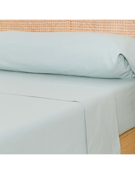 Juego de sábanas algodón lisas cama-90
