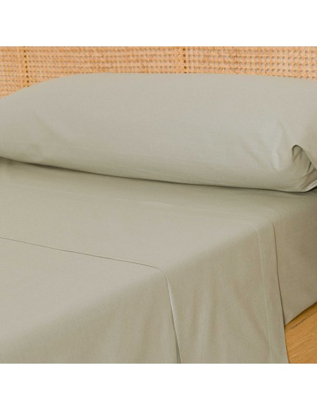 Juego de sábanas algodón lisas cama-90