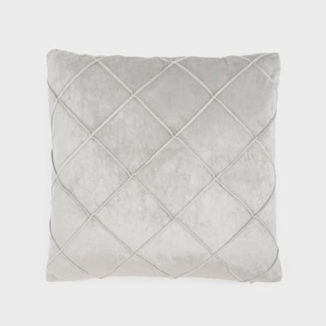 Cojín cuadrante New Rombo terciopelo liso 50x50 - funda + relleno cojines-decorativos-lisos