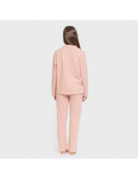 Pijama canalé Raya ancha lisa pijamas-largos-de-mujer