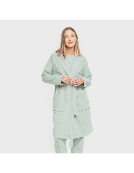 Bata canalé Raya ancha lisa batas-mujer