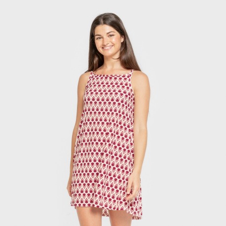 Vestido corto tirantes crepe Utah marsala vestidos-y-blusones-mujer