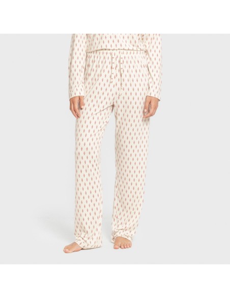 Pijama largo mujer soft Serbia malva rosa pijamas-largos-de-mujer