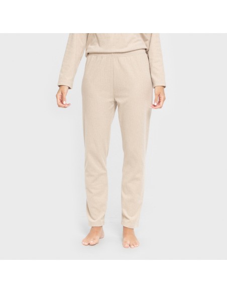 Pijama canalé Raya ancha lisa pijamas-largos-de-mujer