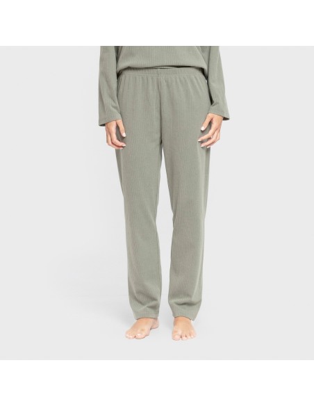 Pijama canalé Raya ancha lisa pijamas-largos-de-mujer
