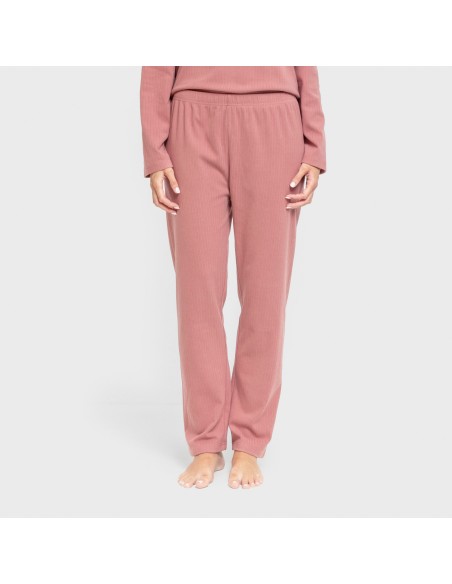 Pijama canalé Raya ancha lisa pijamas-largos-de-mujer