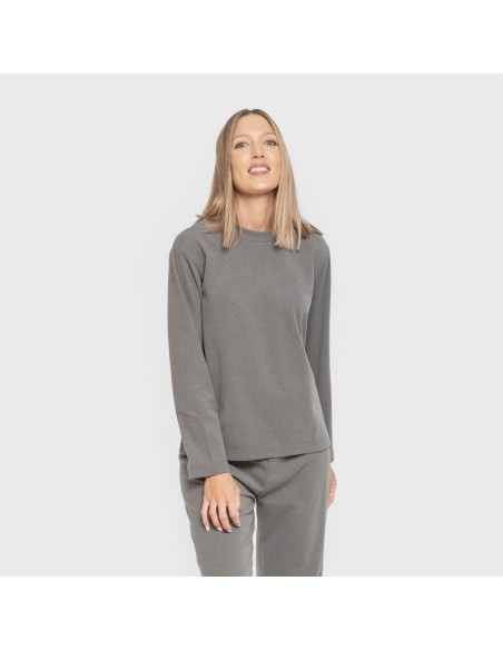 Pijama canalé Raya ancha lisa pijamas-largos-de-mujer