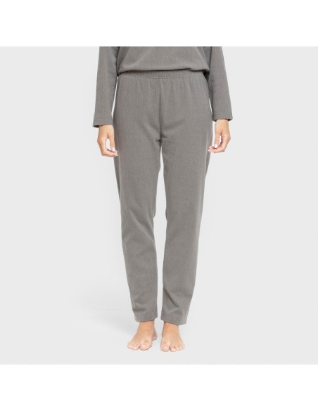 Pijama canalé Raya ancha lisa pijamas-largos-de-mujer