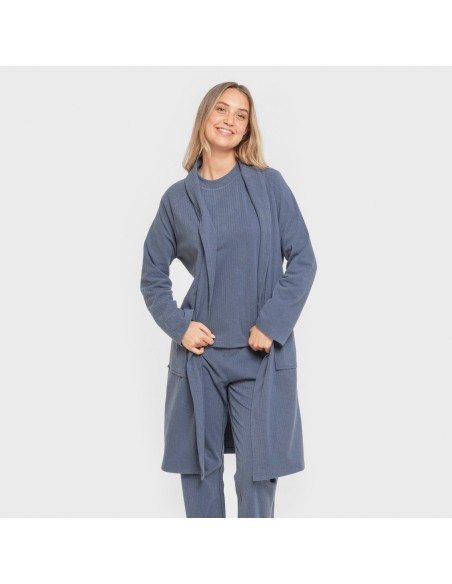 Bata canalé Raya ancha lisa batas-mujer