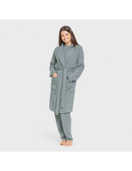 Bata canalé Raya ancha lisa batas-mujer