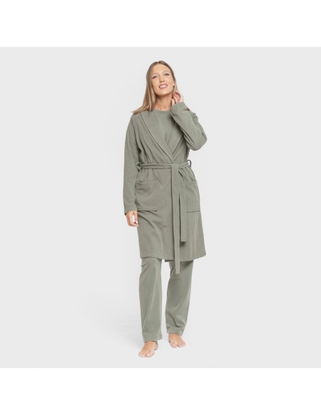 Bata canalé Raya ancha lisa batas-mujer