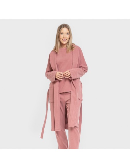 Bata canalé Raya ancha lisa batas-mujer