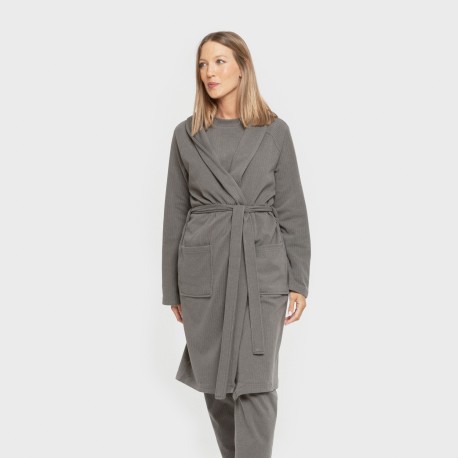 Bata canalé Raya ancha lisa batas-mujer