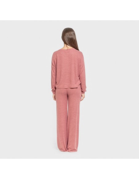 Pijama angorina liso pijamas-largos-de-mujer