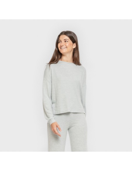 Pijama angorina liso pijamas-largos-de-mujer