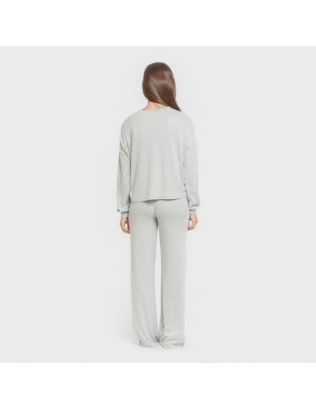 Pijama angorina liso pijamas-largos-de-mujer