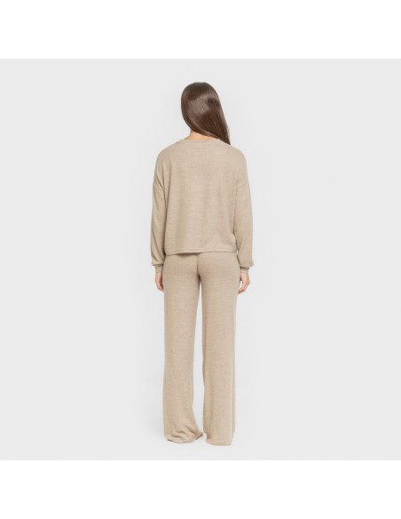 Pijama angorina liso pijamas-largos-de-mujer