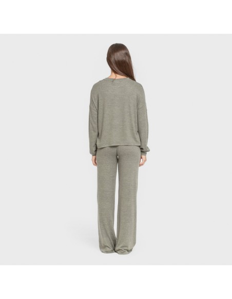 Pijama angorina liso pijamas-largos-de-mujer