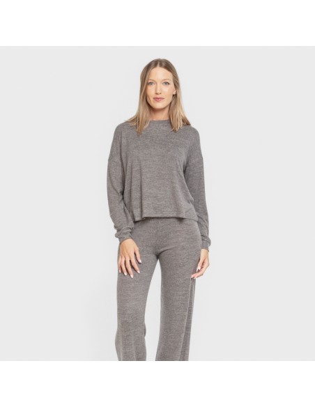 Pijama angorina liso pijamas-largos-de-mujer
