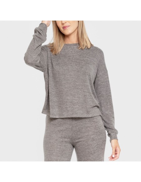 Pijama angorina liso pijamas-largos-de-mujer