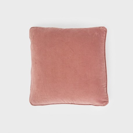 Cojín cuadrante terciopelo algodón liso - funda + relleno cojines-decorativos-lisos