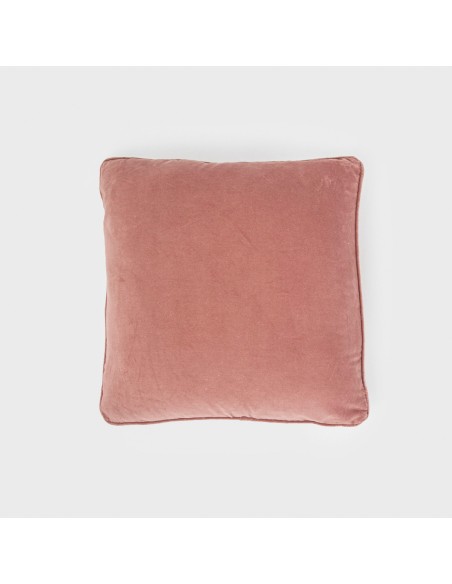 Cojín cuadrante terciopelo algodón liso - funda + relleno cojines-decorativos-lisos