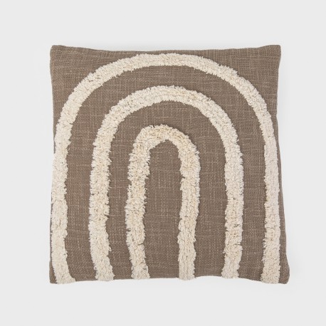 Cojín cuadrante algodón Drus 45x45 - funda + relleno cojines-decorativos