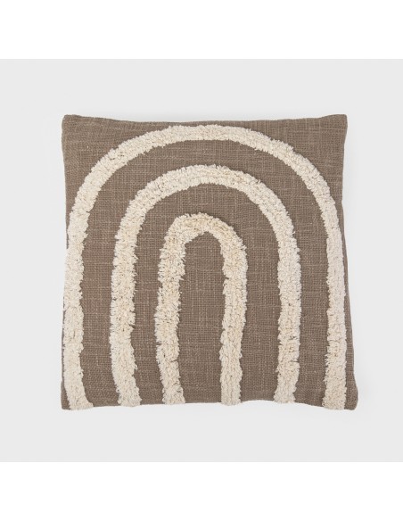 Cojín cuadrante algodón Drus 45x45 - funda + relleno cojines-decorativos