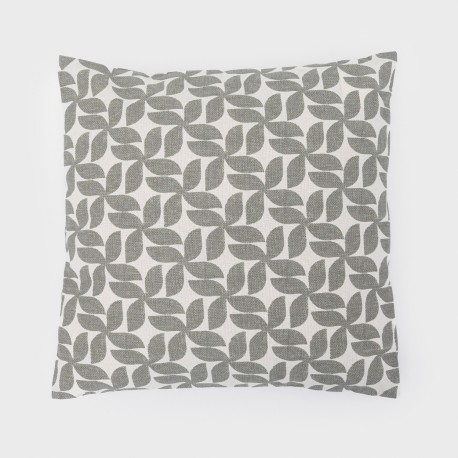 Cojín cuadrante antimanchas Keira gris 45x45 - funda + relleno cojines-decorativos-estampados