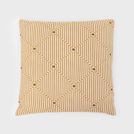 Cojín cuadrante antimanchas Summa ocre 45x45 - funda + relleno cojines-decorativos-estampados