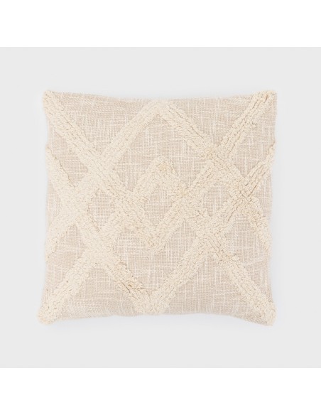 Cojín cuadrante algodón Barbaro natural 45x45 - funda + relleno cojines-decorativos-estampados