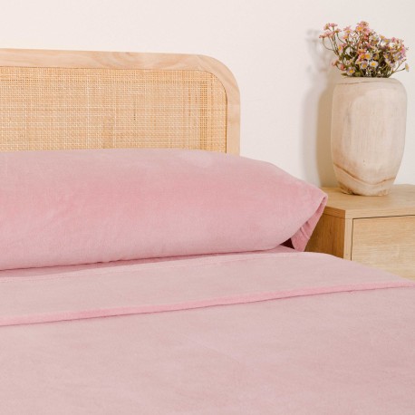 Juego de sábanas coralina lisas cama-90