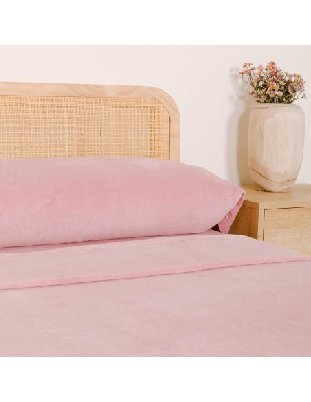 Juego de sábanas coralina lisas cama-90